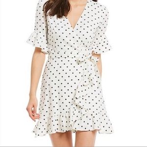 NWT WAYF Polka Dot Wrap Dress